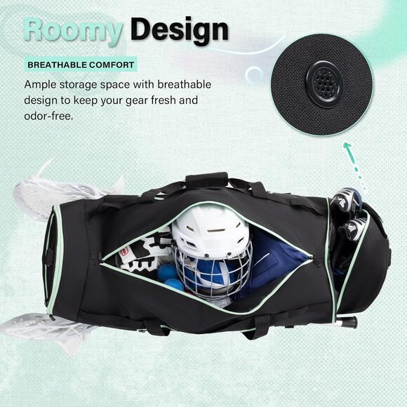 Himal Outdoors Lacrosse Backpack With Dual Strap, 2 Stick Holders and Separate - Picture 2 of 7